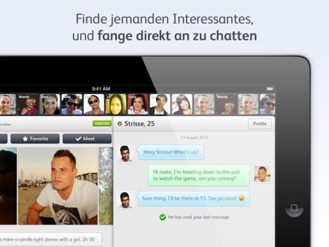 ... – Eine App für Singles und Leute, die Leute kennenlernen wollen
